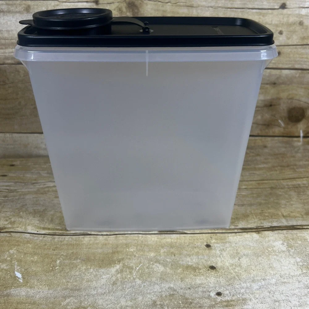 Tupperware Cereal Storer Black New Classic Sheer  Food Storage Container 13 Cup